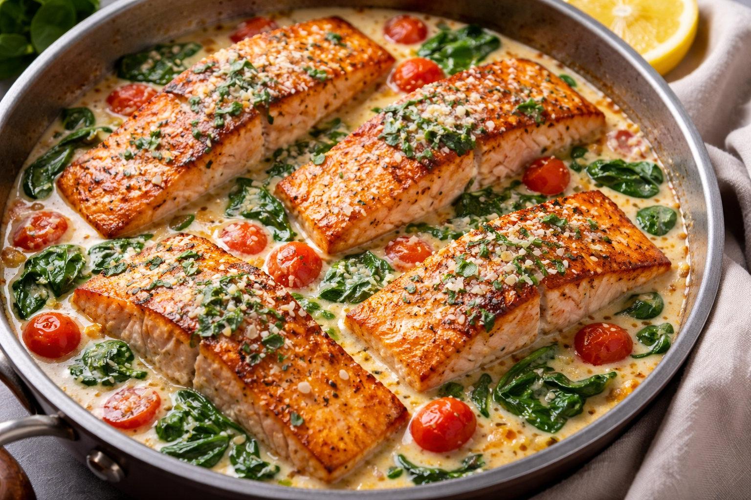Creamy Tuscan Salmon